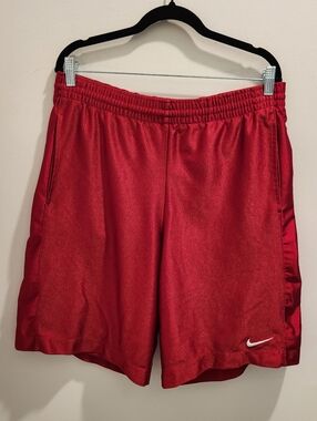 Mens Red Nike Basketball Shorts